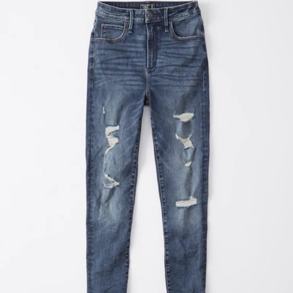 Abercrombie & Fitch Denim - Abercrombie & Fitch Curve Love Sz 28 / 6S Short The Super Skinny High Rise Jeans